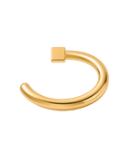 Diamond 14ct Solid Gold Huggie Hoop