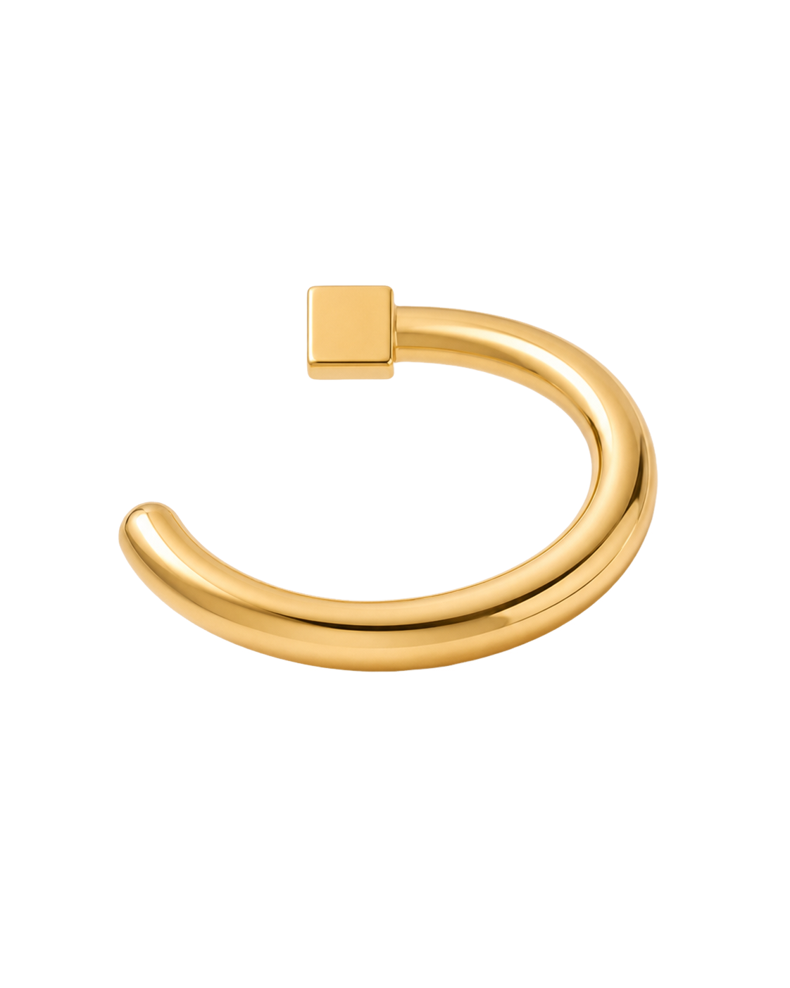 Diamond 14ct Solid Gold Huggie Hoop