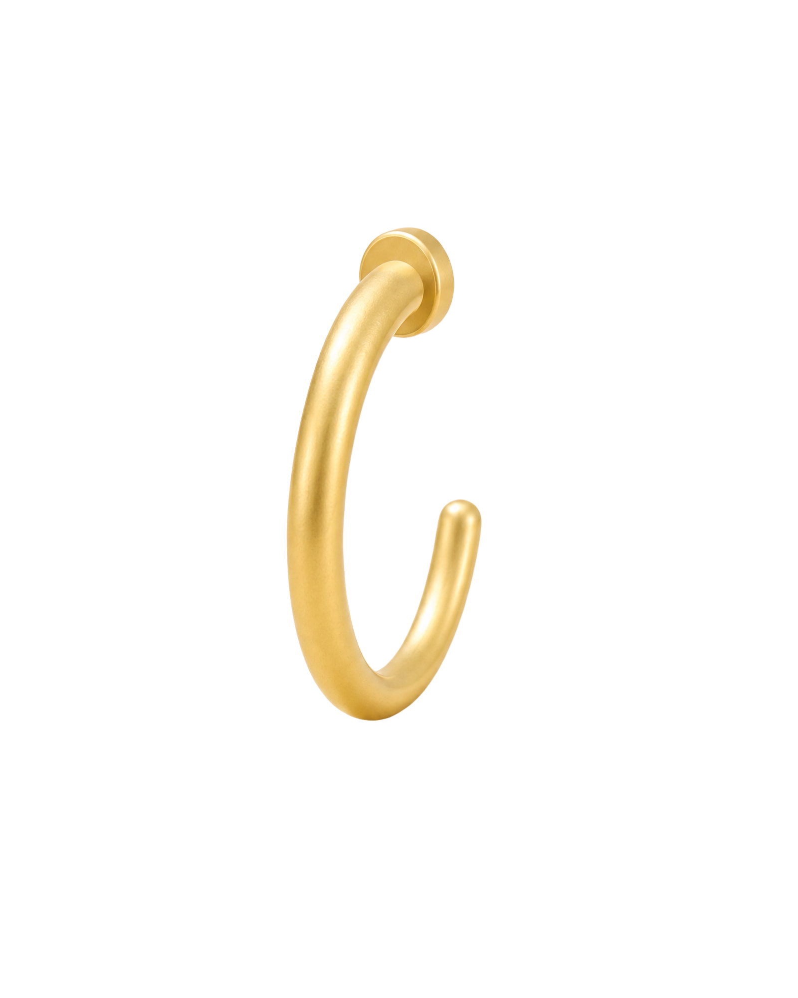 Oval 14ct Solid Gold Huggie Hoop