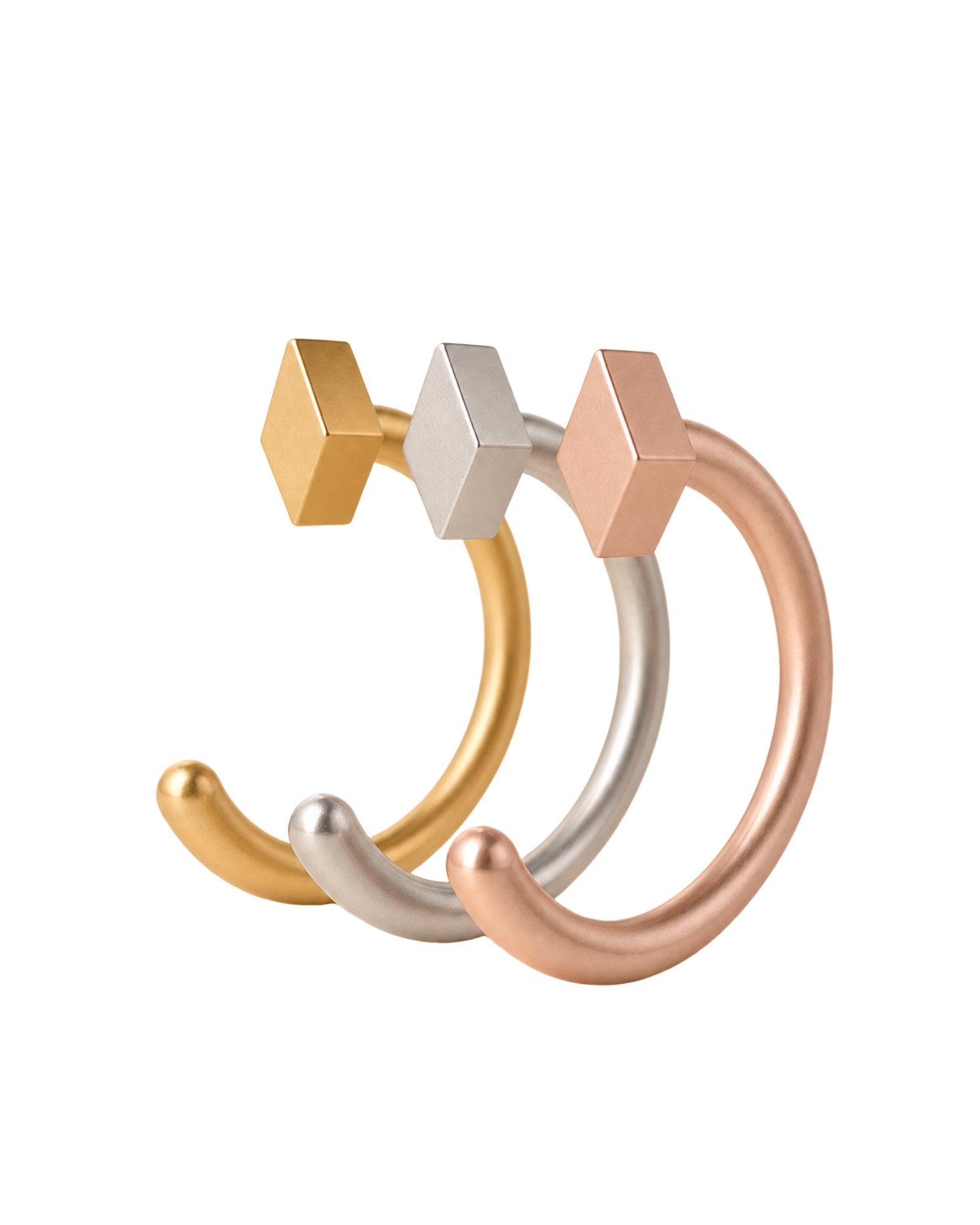 Diamond 14ct Solid Gold Huggie Hoop
